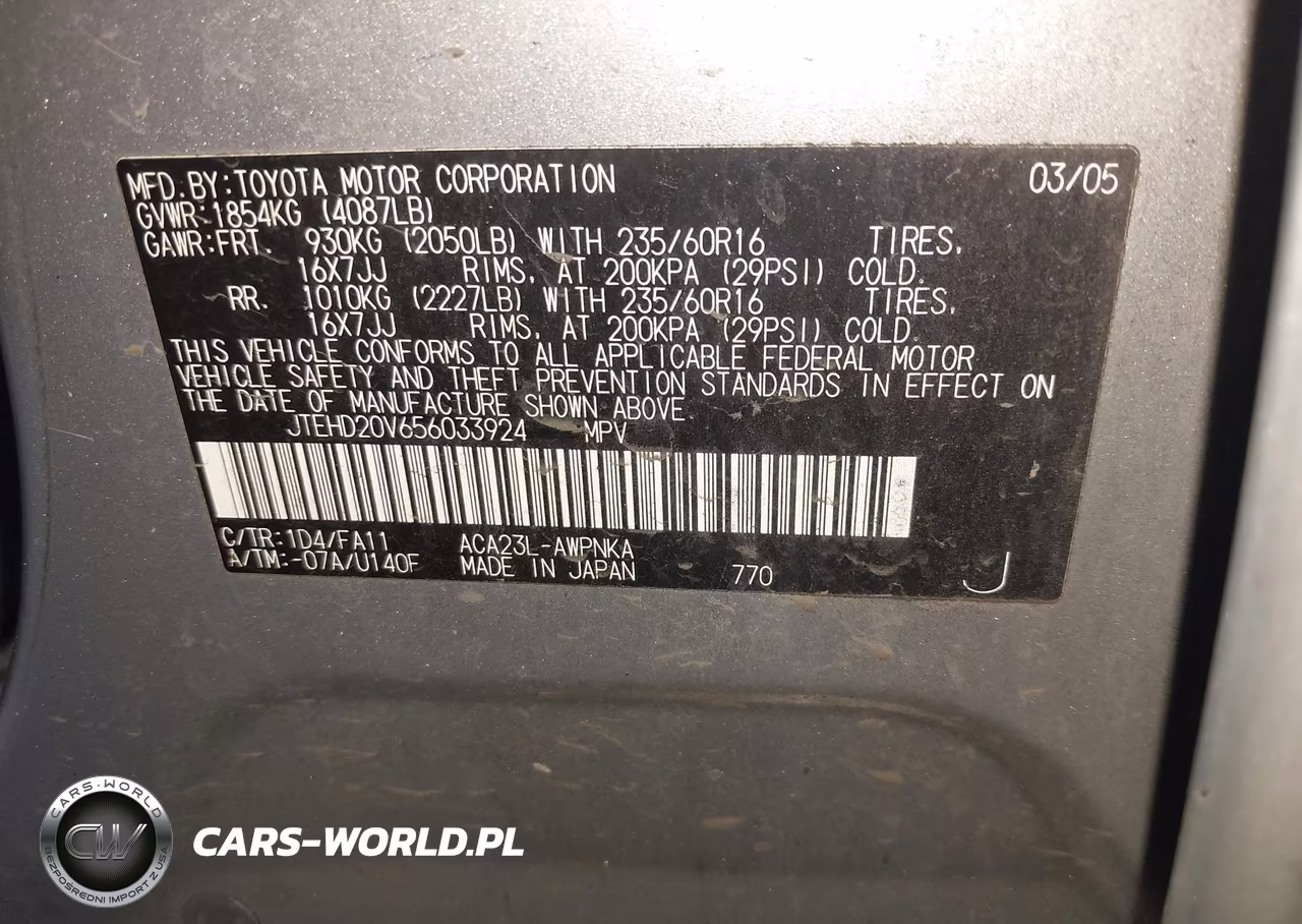 2005 Toyota Rav4 VIN:JTEHD20V656033924 - 9