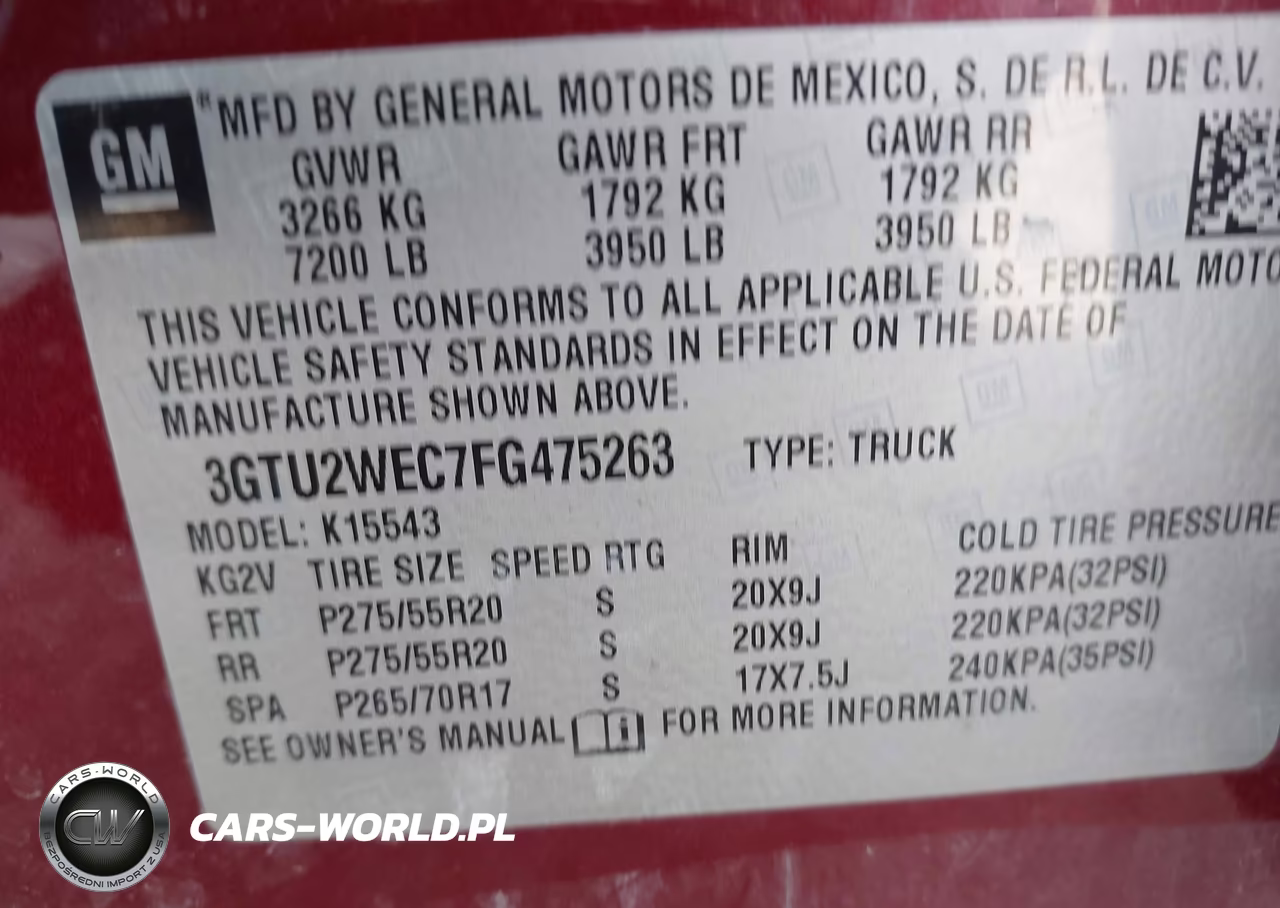 2015 GMC Sierra 1500 Denali VIN:3GTU2WEC7FG475263 - 9