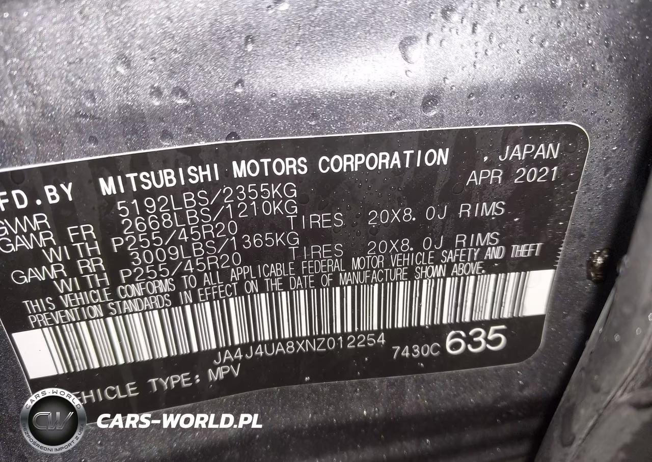 2022 Mitsubishi Outlander Black Edition S-Awc-Se 2.5 S-Awc-Se Launch Edition S-Awc VIN:JA4J4UA8XNZ012254 - 9