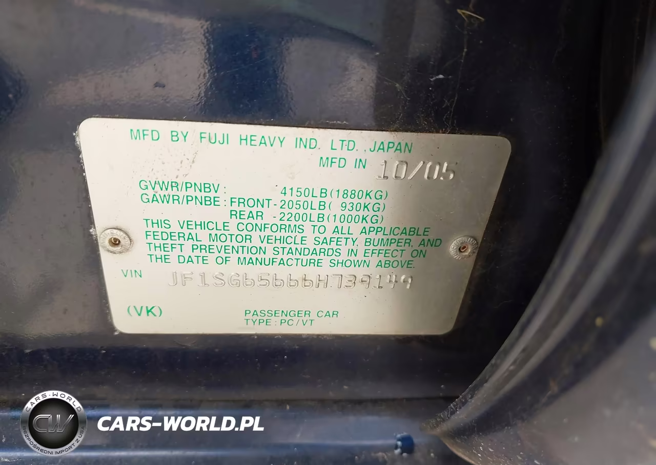 2006 Subaru Forester 2.5X VIN:JF1SG65666H739149 - 9