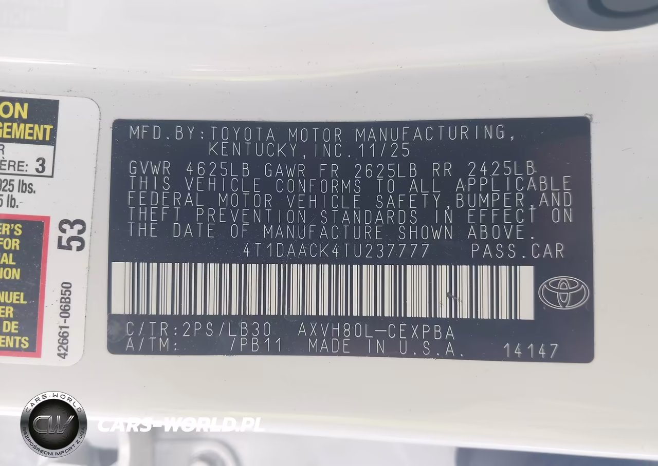 2026 Toyota Camry Xse VIN:4T1DAACK4TU237777 - 9