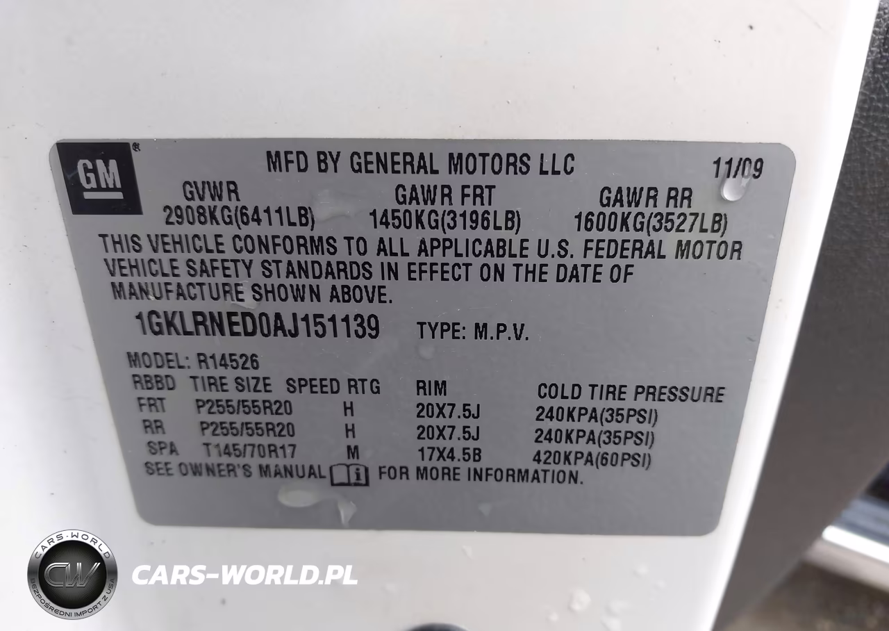 2010 GMC Acadia Slt-2 VIN:1GKLRNED0AJ151139 - 9