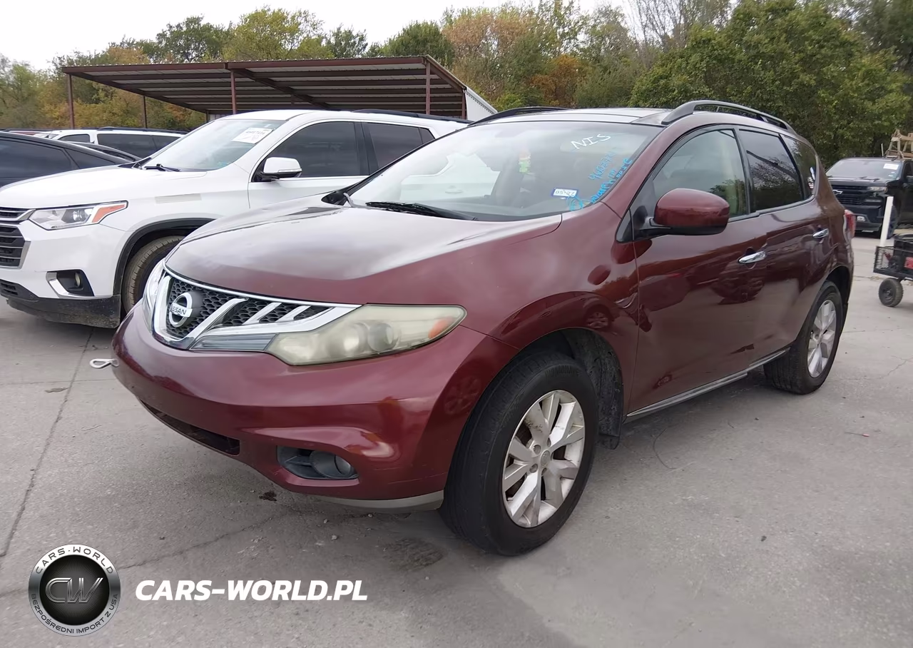 2011 Nissan Murano Sl VIN:JN8AZ1MW1BW160200 - 2