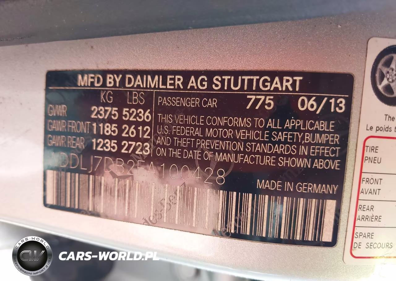2014 Mercedes-Benz Cls 550 VIN:WDDLJ7DB2EA100428 - 9