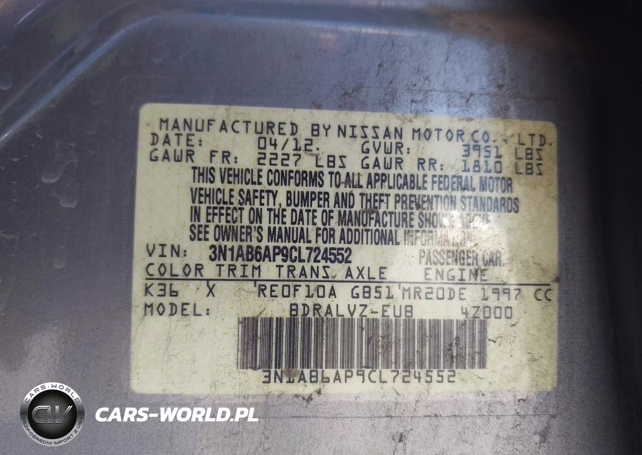 2012 Nissan Sentra 2.0 Sl VIN:3N1AB6AP9CL724552 - 9