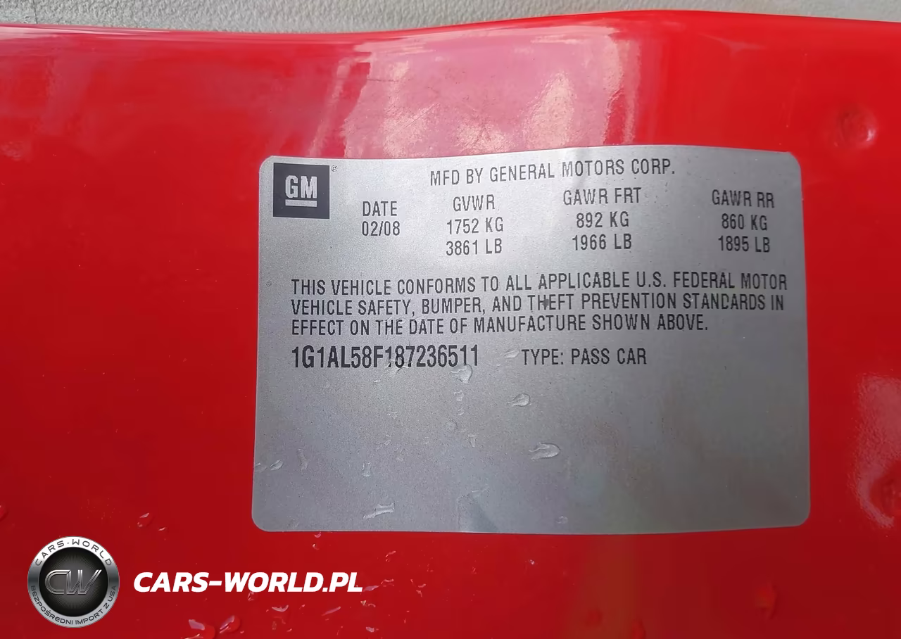 2008 Chevrolet Cobalt Lt VIN:1G1AL58F187236511 - 9