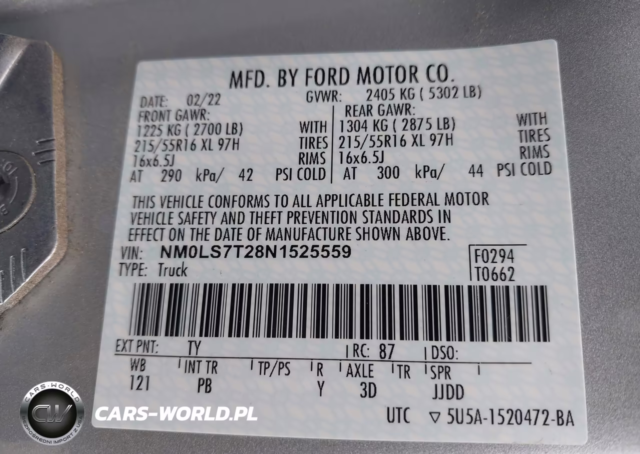 2022 Ford Transit Connect Xlt VIN:NM0LS7T28N1525559 - 8