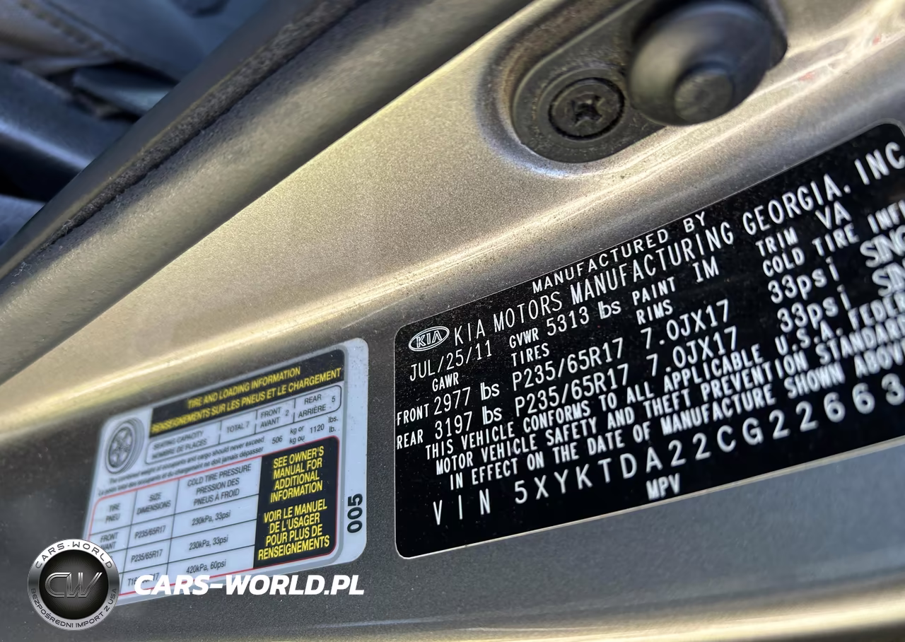 2012 Kia Sorento Lx V6 VIN:5XYKTDA22CG226630 - 9