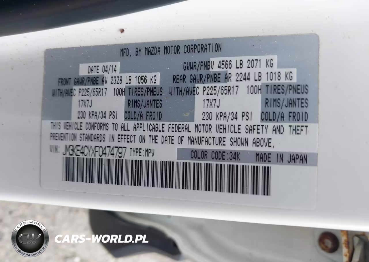 2015 Mazda Cx-5 Touring VIN:JM3KE4CYXF0474797 - 9