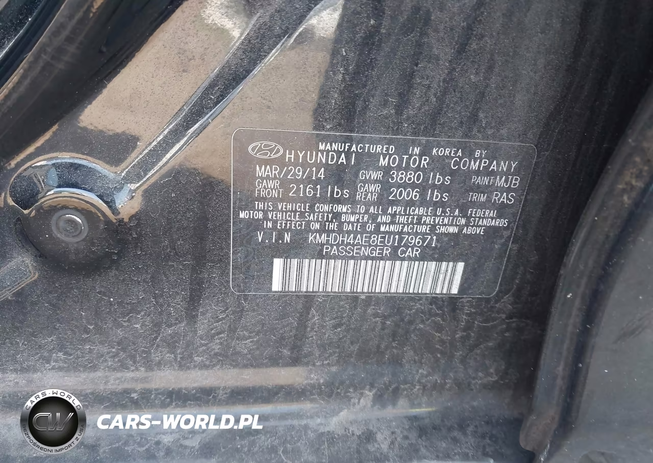 2014 Hyundai Elantra Se VIN:KMHDH4AE8EU179671 - 9