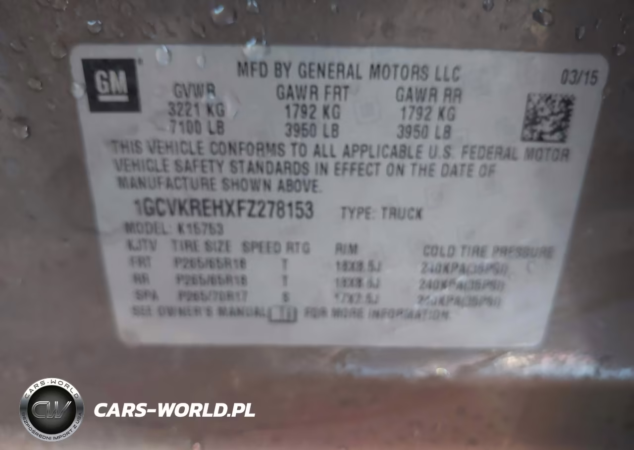 2015 Chevrolet Silverado 1500 Lt VIN:1GCVKREHXFZ278153 - 9