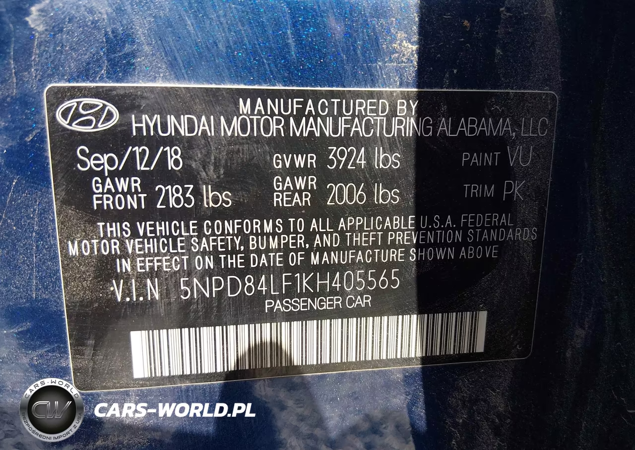 2019 Hyundai Elantra Value Edition VIN:5NPD84LF1KH405565 - 9
