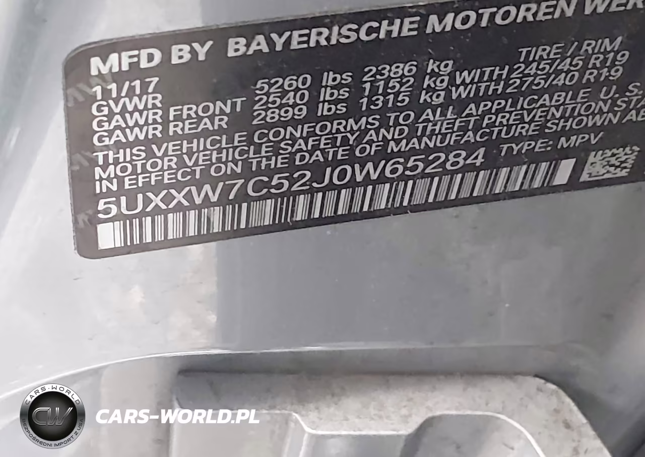 2018 BMW X4 M40I VIN:5UXXW7C52J0W65284 - 9