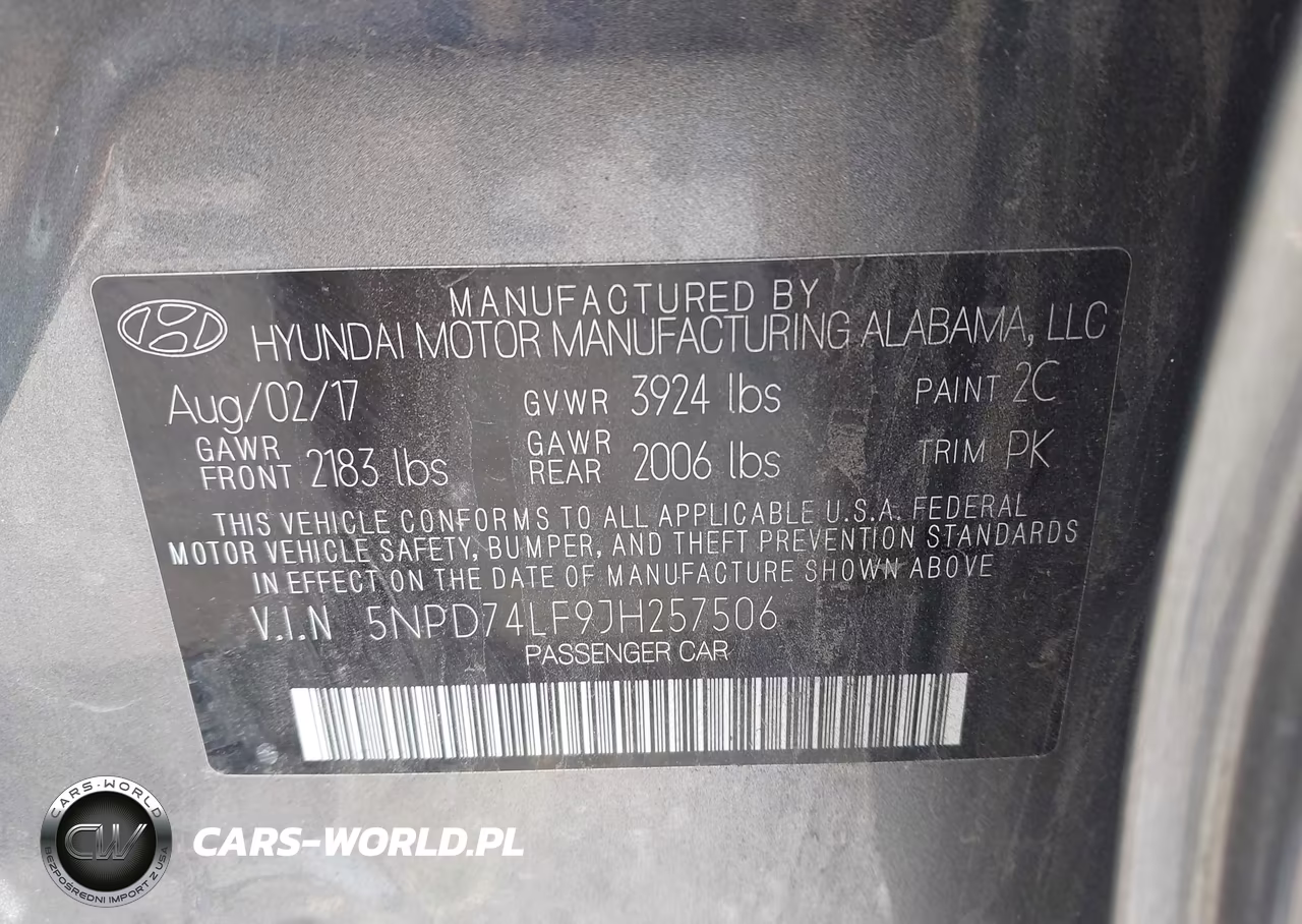 2018 Hyundai Elantra Se VIN:5NPD74LF9JH257506 - 9