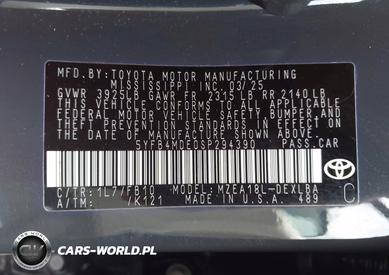 2025 Toyota Corolla Le VIN:5YFB4MDE0SP294390 - 9