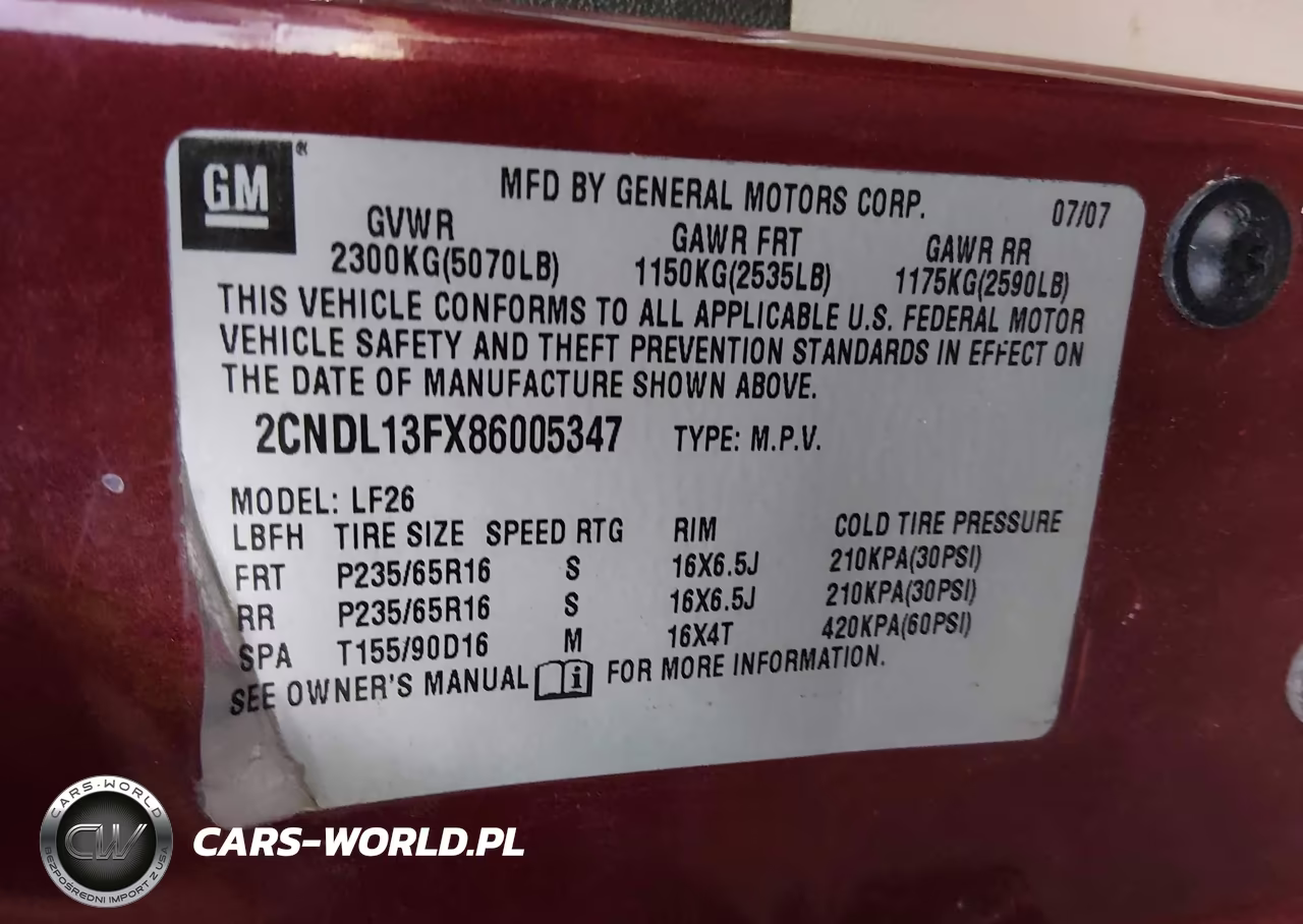 2008 Chevrolet Equinox Ls VIN:2CNDL13FX86005347 - 9