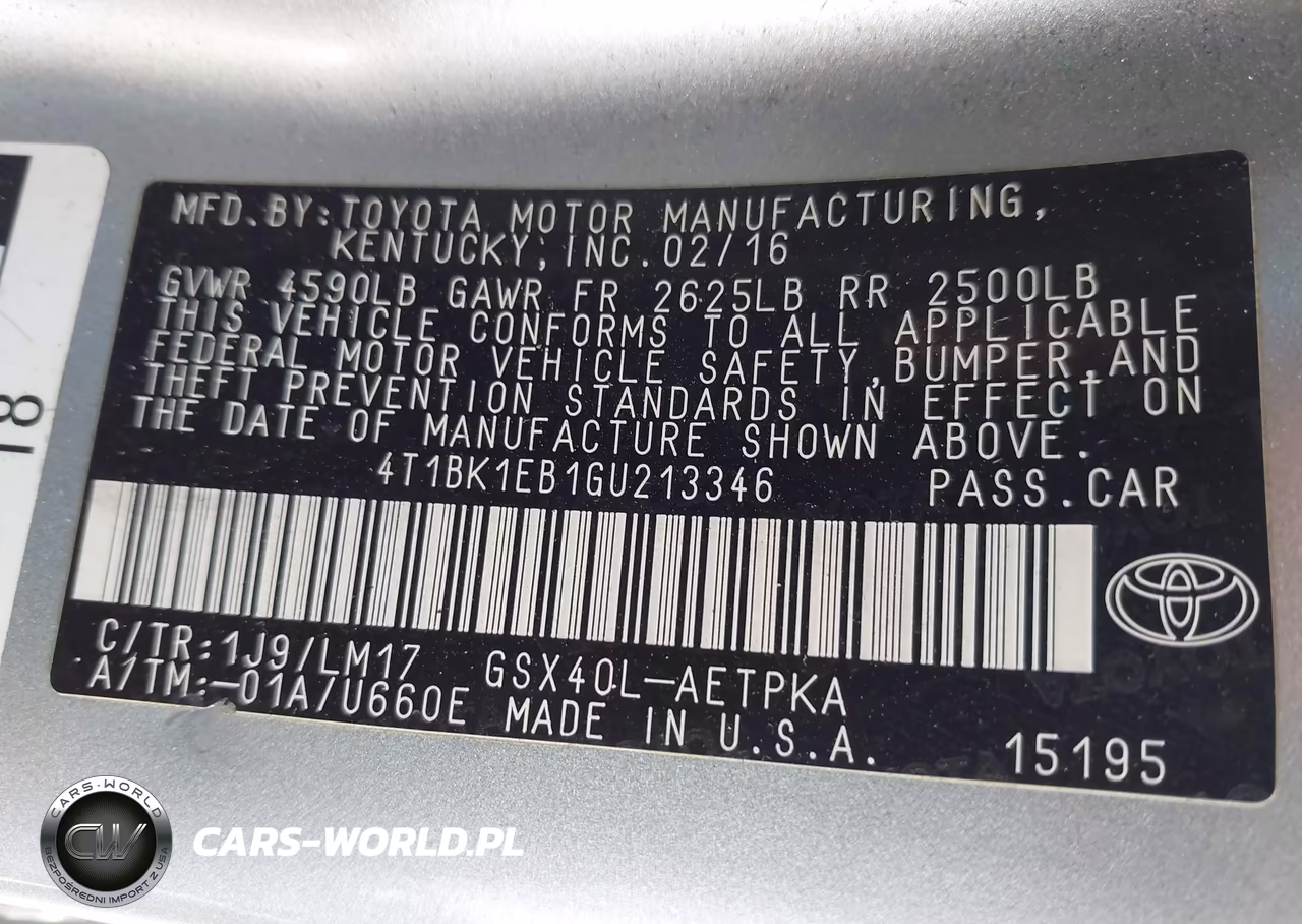 2016 Toyota Avalon Limited VIN:4T1BK1EB1GU213346 - 9