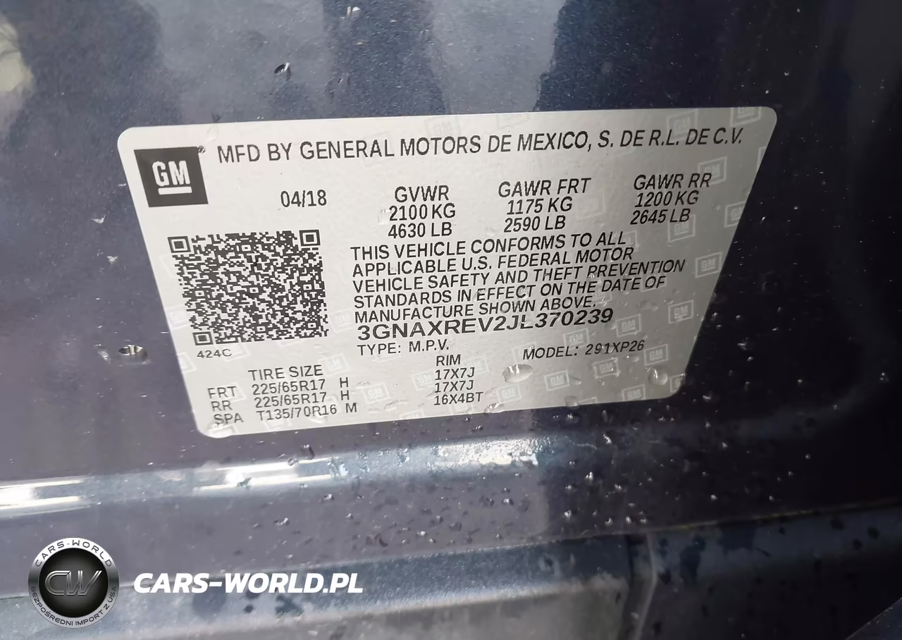 2018 Chevrolet Equinox Ls VIN:3GNAXREV2JL370239 - 9