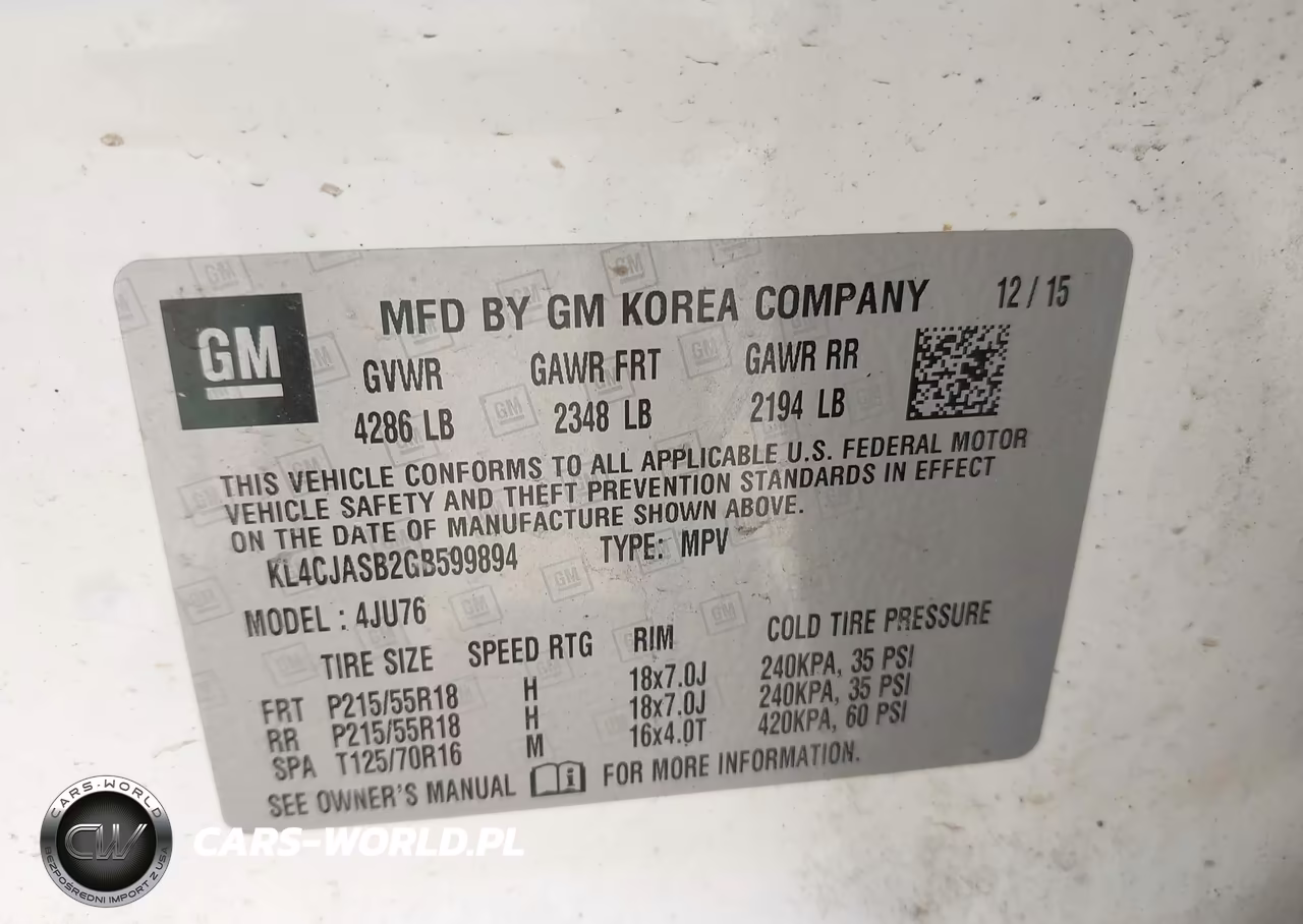 2016 Buick Encore VIN:KL4CJASB2GB599894 - 9