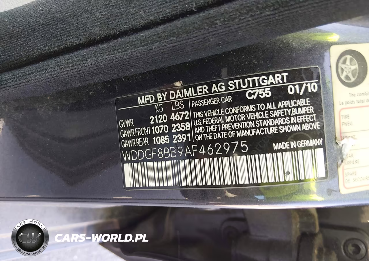 2010 Mercedes-Benz C 300 Luxury 4Matic-Sport 4Matic VIN:WDDGF8BB9AF462975 - 9