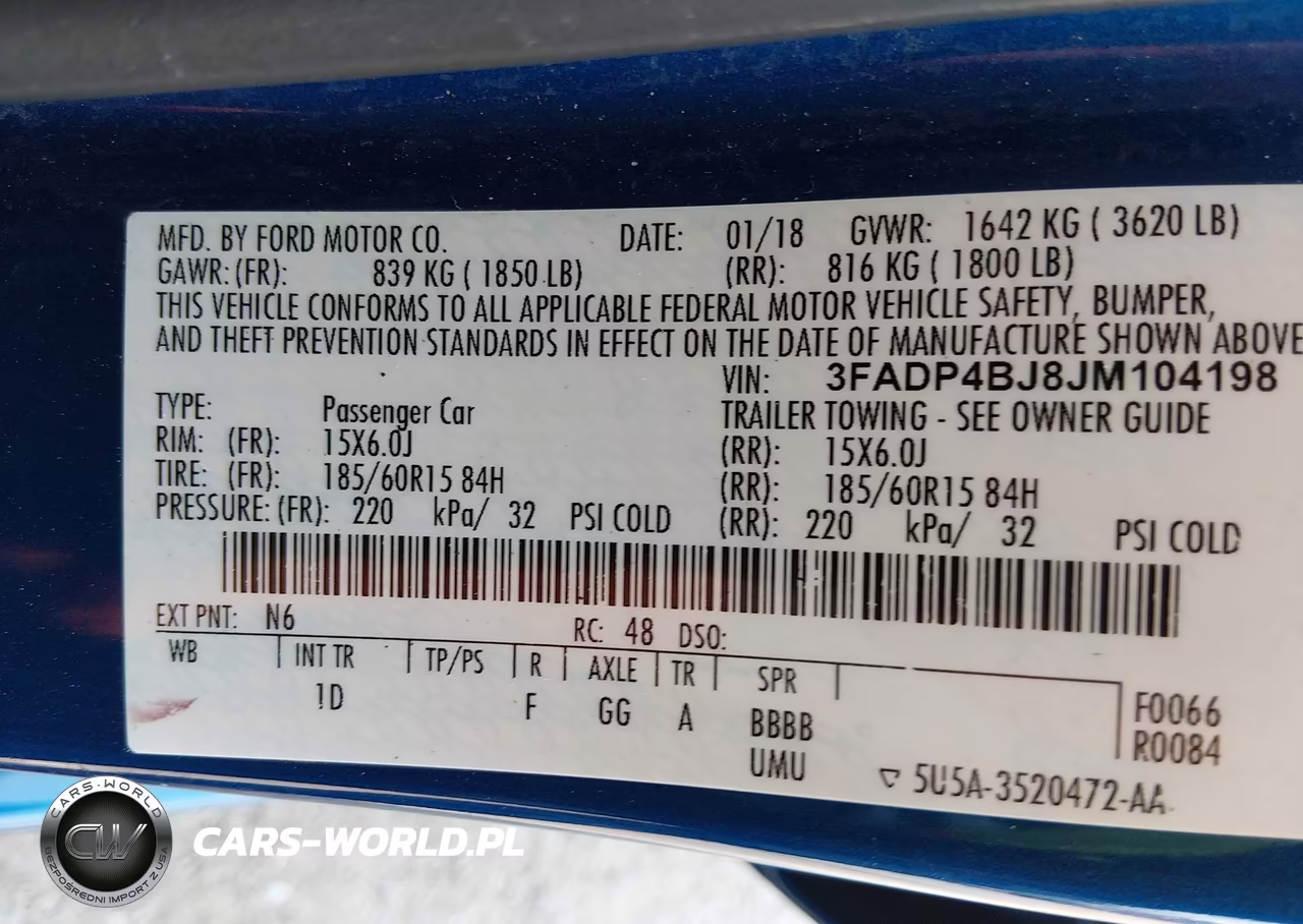 2018 Ford Fiesta Se VIN:3FADP4BJ8JM104198 - 9
