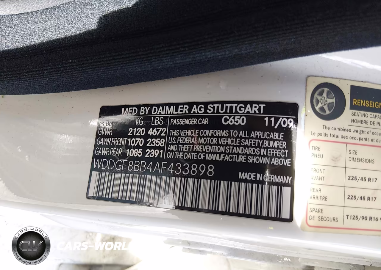 2010 Mercedes-Benz C 300 4Matic VIN:WDDGF8BB4AF433898 - 9