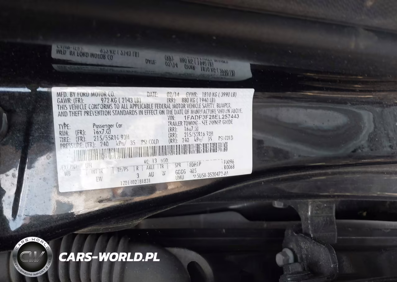 2014 Ford Focus Se VIN:1FADP3F28EL257443 - 9