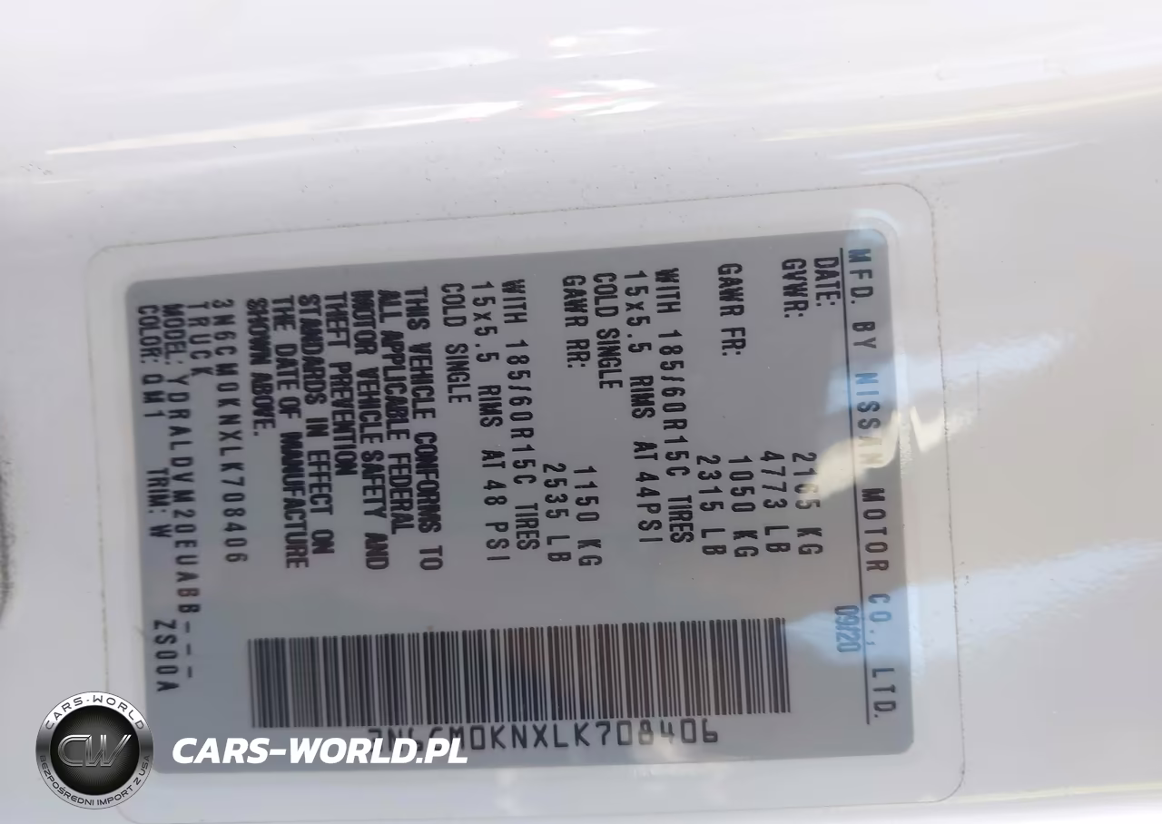2020 Nissan Nv200 Cargo S Xtronic Cvt VIN:3N6CM0KNXLK708406 - 9