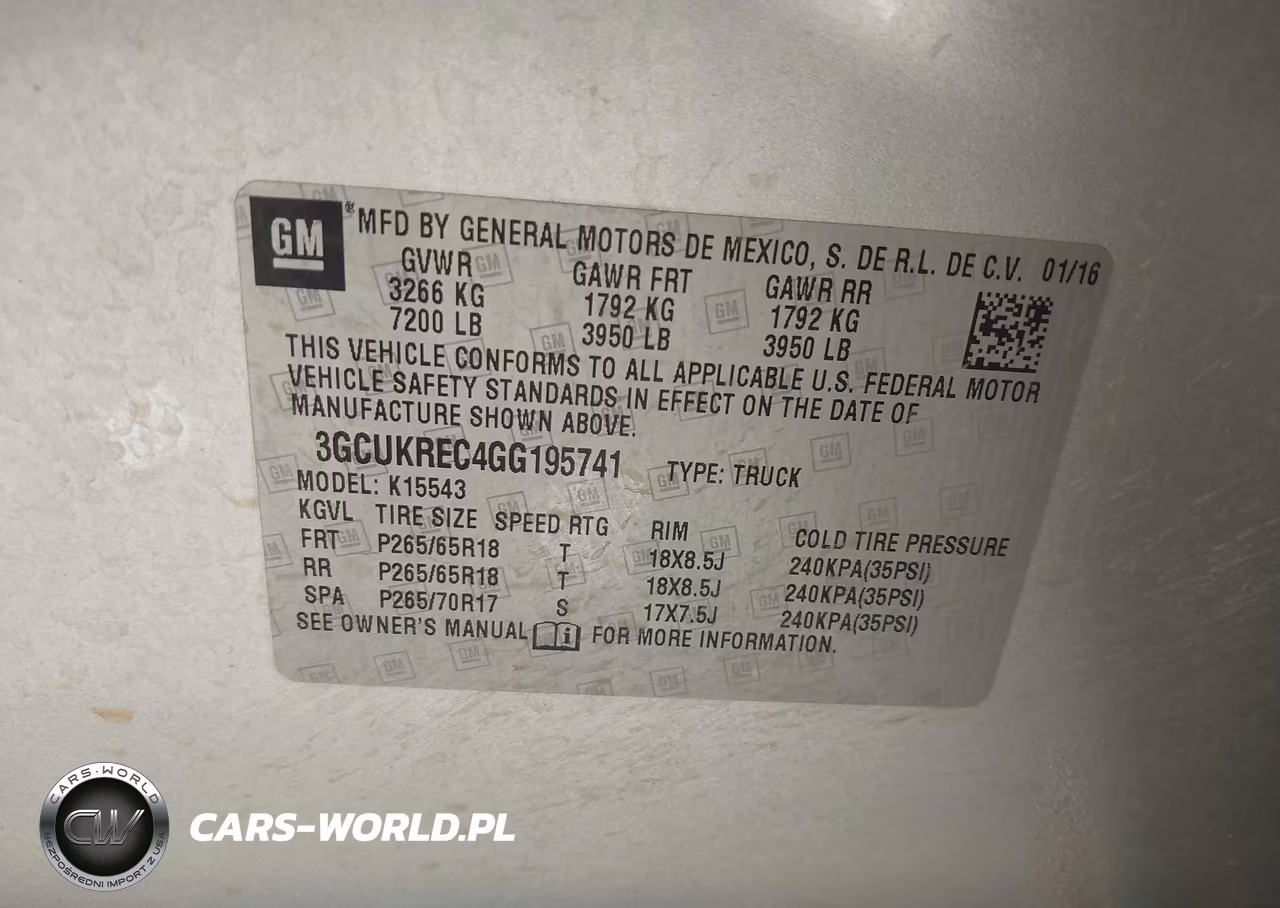 2016 Chevrolet Silverado 1500 Lt VIN:3GCUKREC4GG195741 - 9