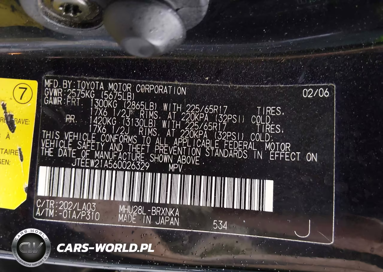 2006 Toyota Highlander Hybrid Limited V6 VIN:JTEEW21A560026329 - 9