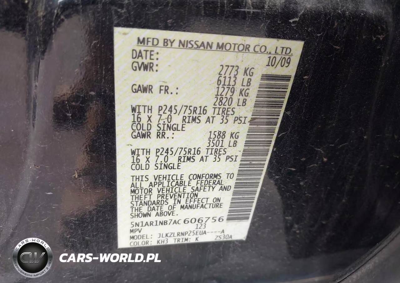 2010 Nissan Pathfinder S VIN:5N1AR1NB7AC606756 - 9