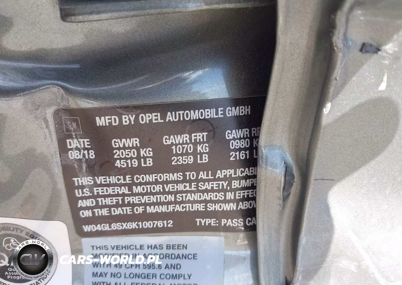 2019 Buick Regal Sportback Fwd Preferred VIN:W04GL6SX6K1007612 - 9