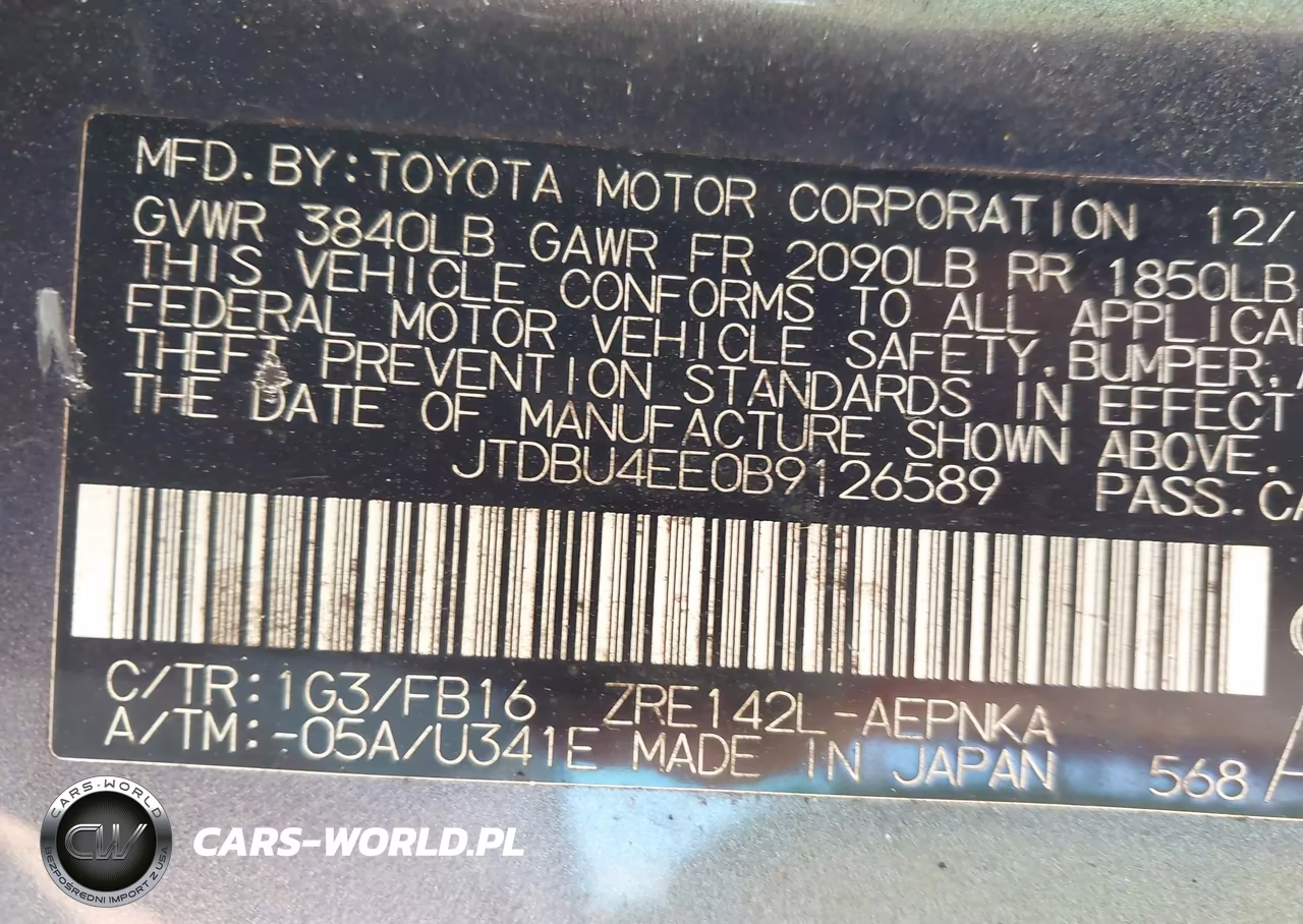 2011 Toyota Corolla Le VIN:JTDBU4EE0B9126589 - 9