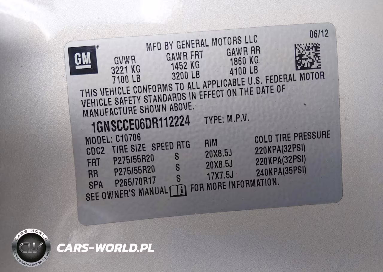 2013 Chevrolet Tahoe Ltz VIN:1GNSCCE06DR112224 - 9