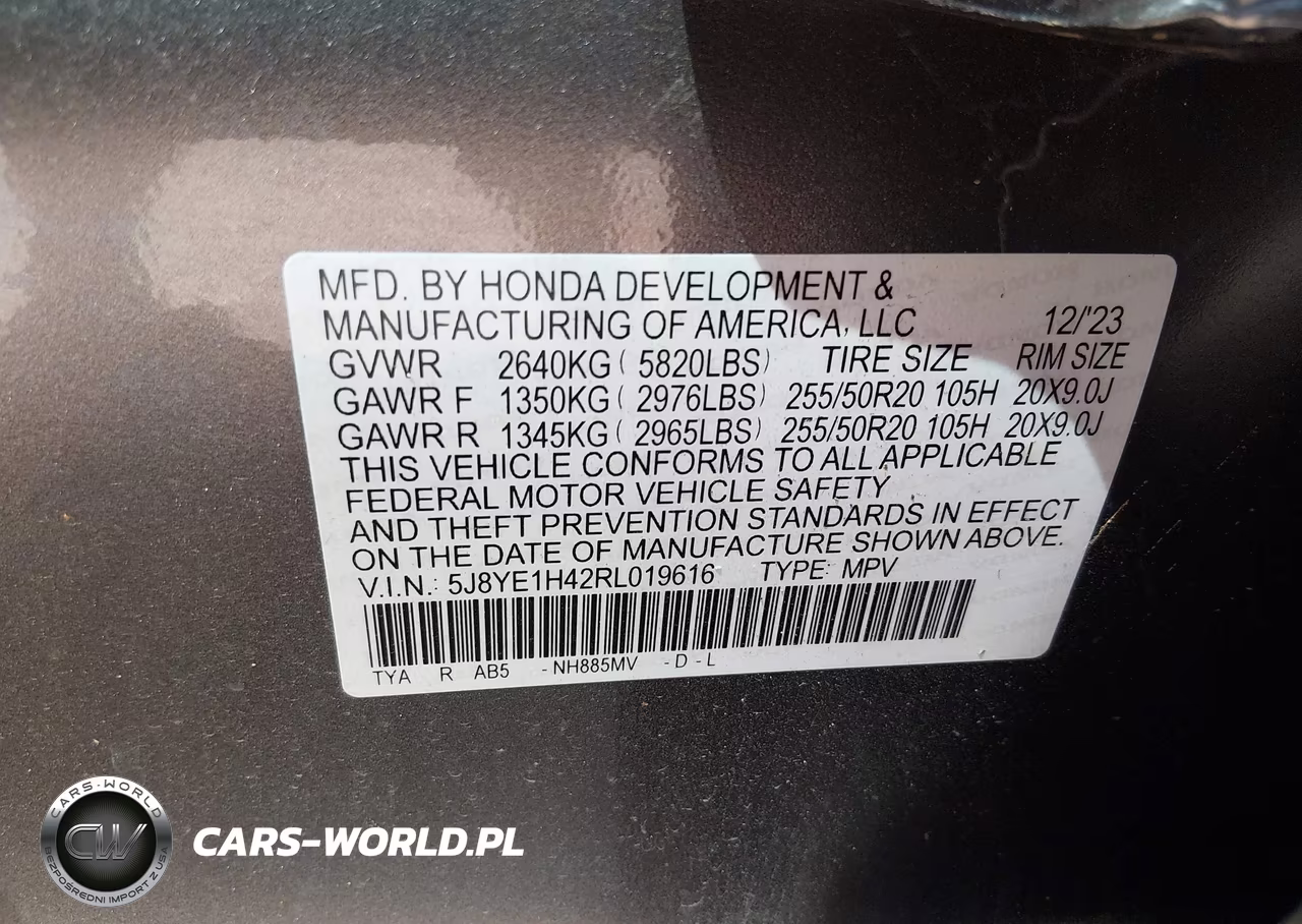 2024 Acura Mdx Technology Package VIN:5J8YE1H42RL019616 - 9