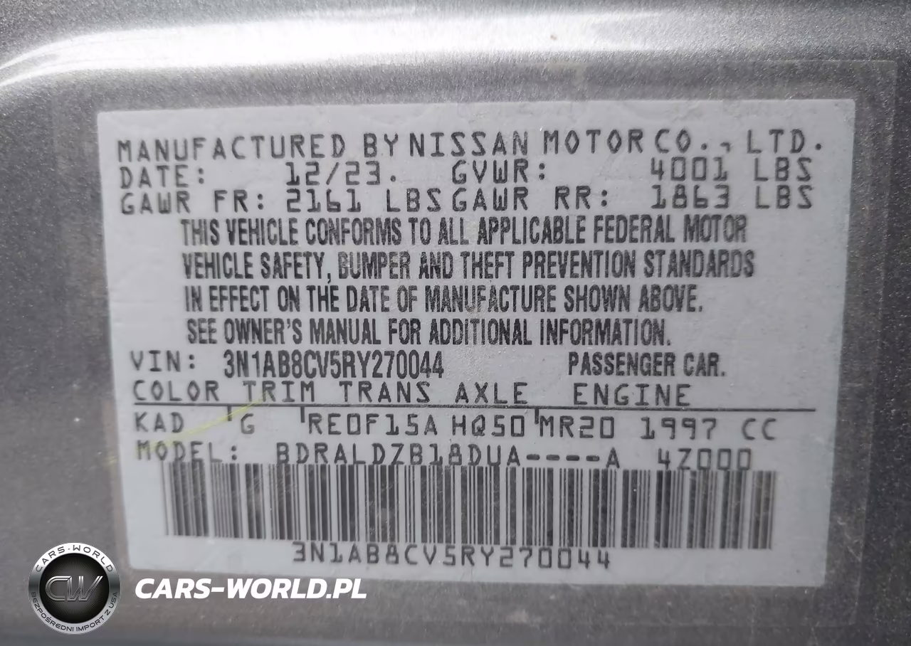 2024 Nissan Sentra Sv Xtronic Cvt VIN:3N1AB8CV5RY270044 - 9