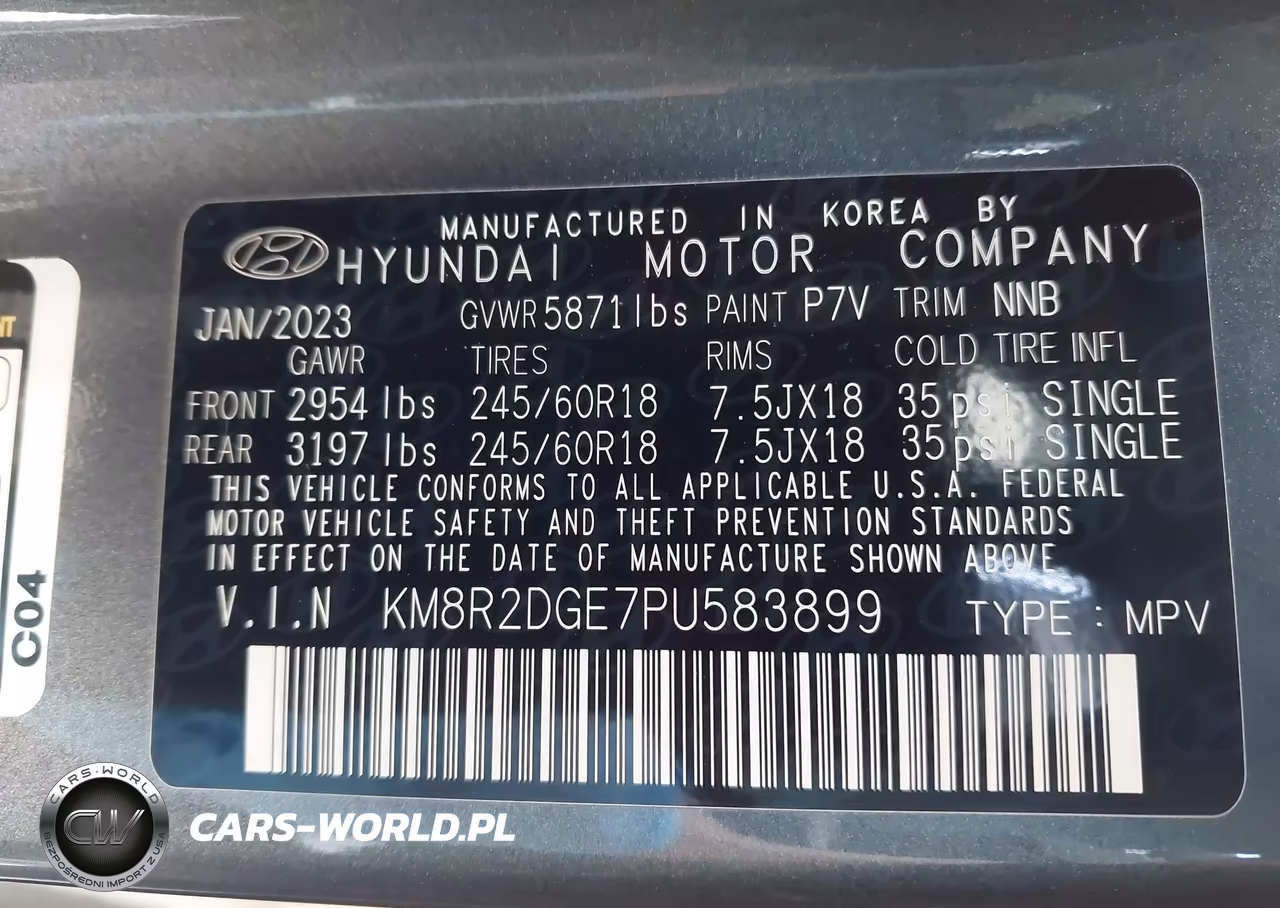 2023 Hyundai Palisade Sel VIN:KM8R2DGE7PU583899 - 9