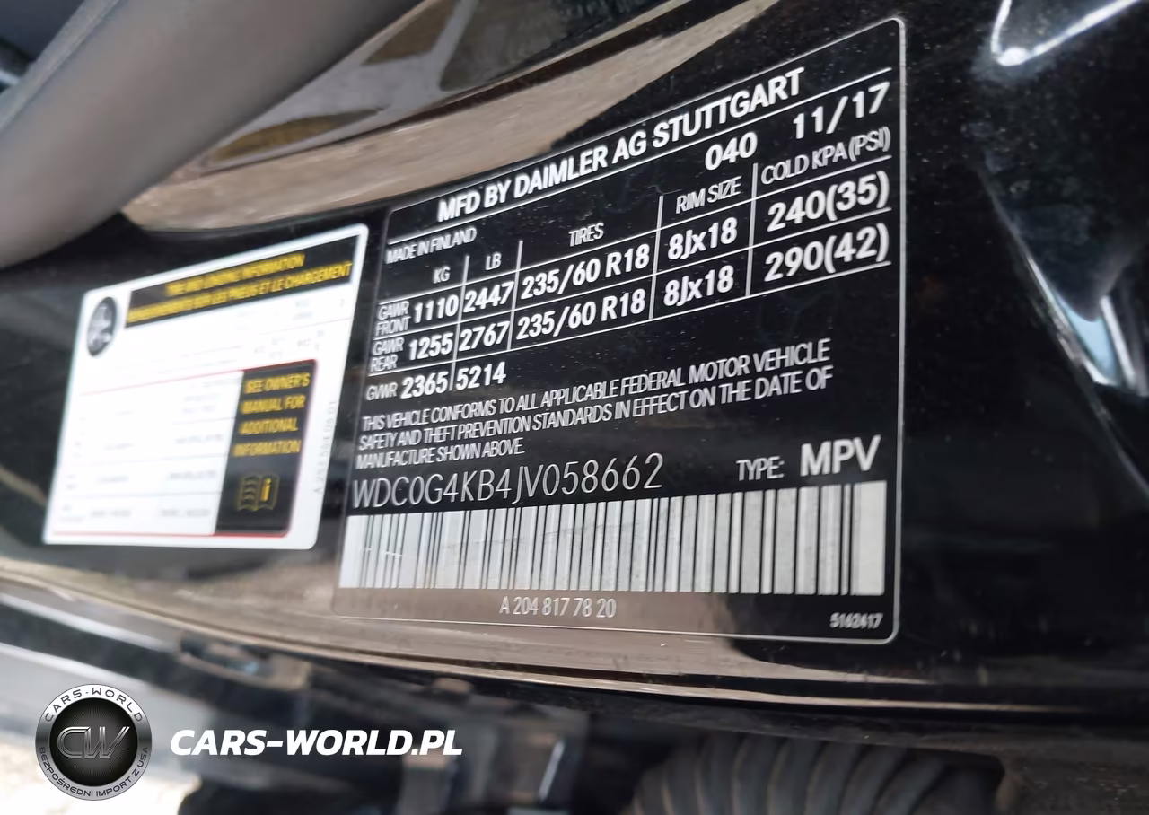 2018 Mercedes-Benz Glc 300 4Matic VIN:WDC0G4KB4JV058662 - 9