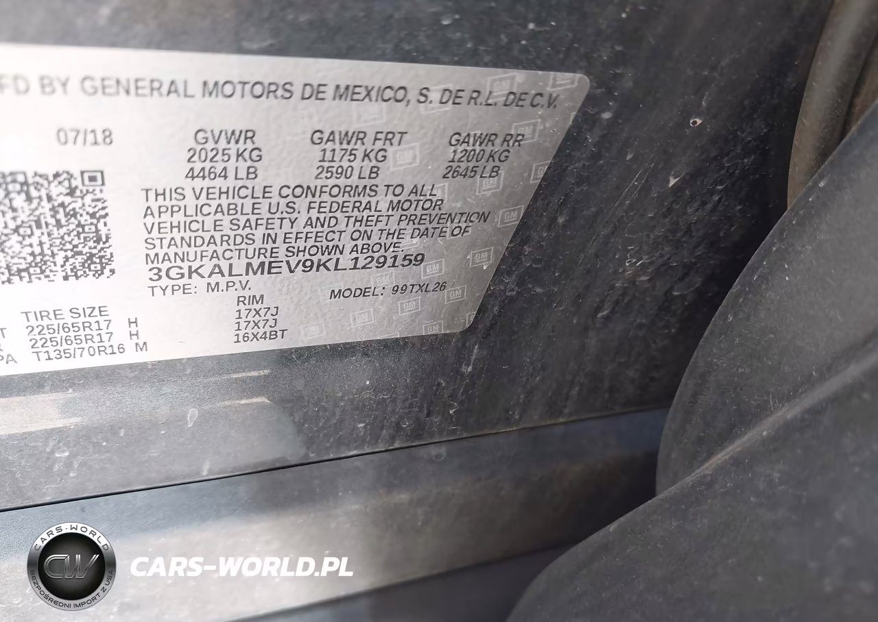 2019 GMC Terrain Sle VIN:3GKALMEV9KL129159 - 9
