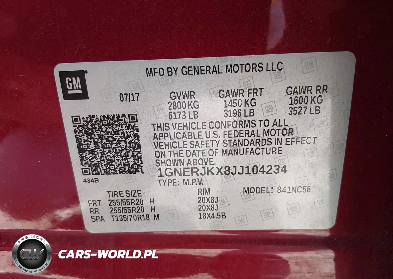2018 Chevrolet Traverse Rs VIN:1GNERJKX8JJ104234 - 9