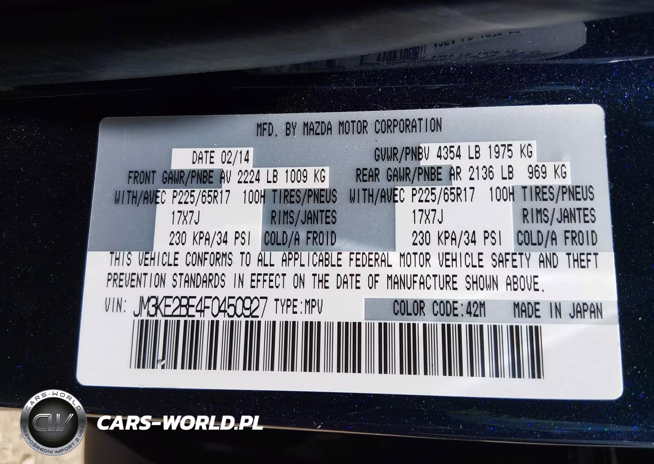 2015 Mazda Cx-5 Sport VIN:JM3KE2BE4F0450927 - 9