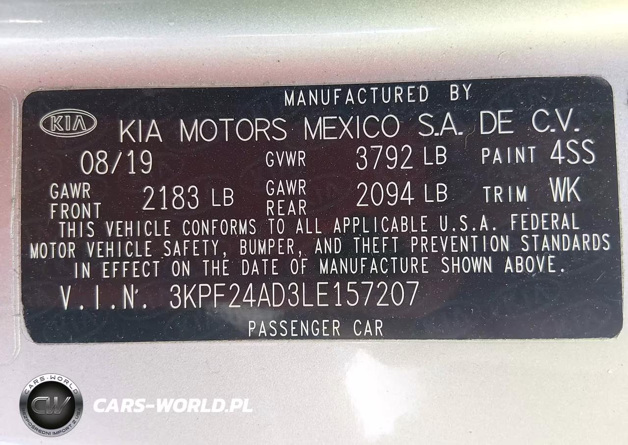 2020 Kia Forte Lxs VIN:3KPF24AD3LE157207 - 9