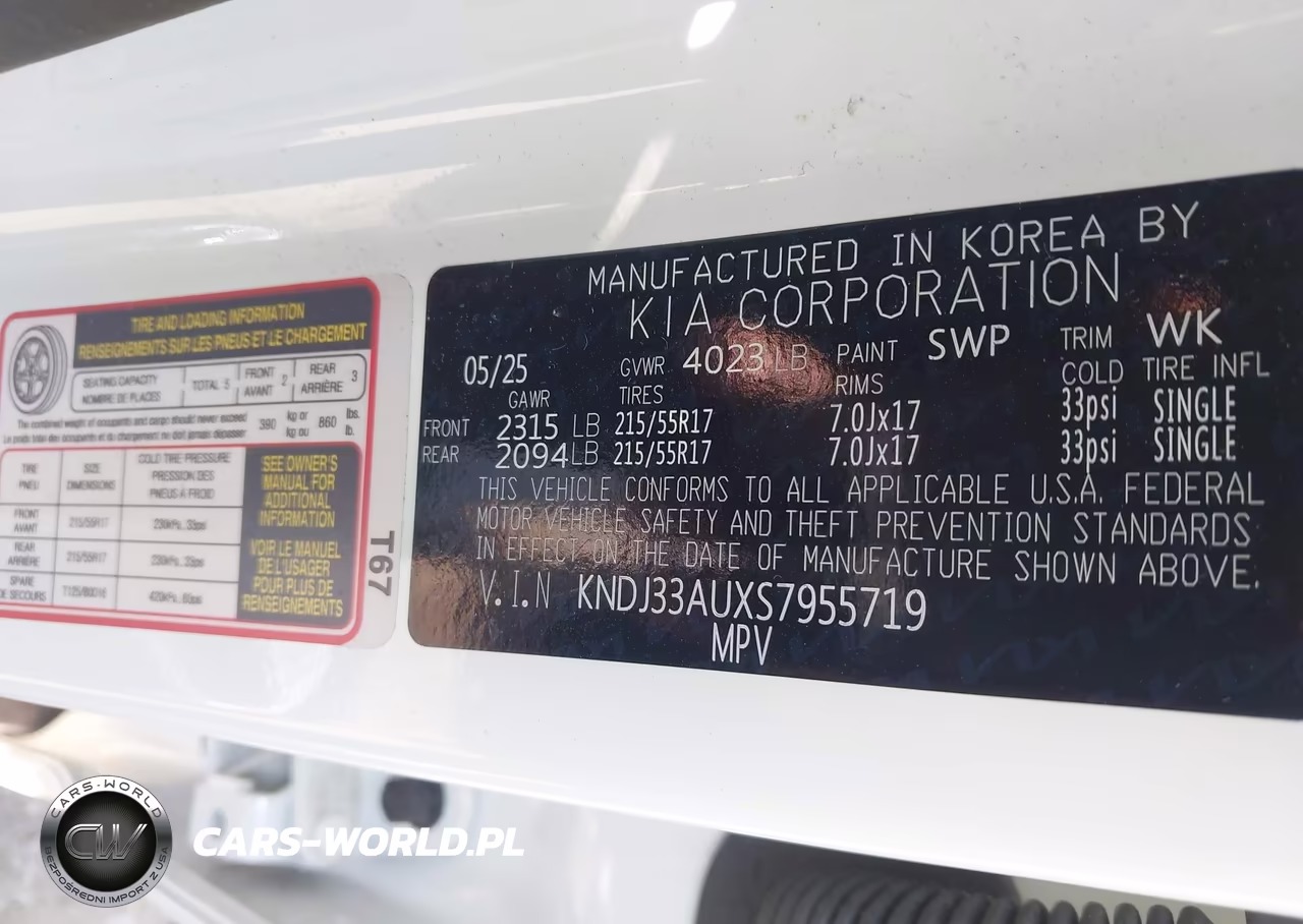 2025 Kia Soul Ex VIN:KNDJ33AUXS7955719 - 9