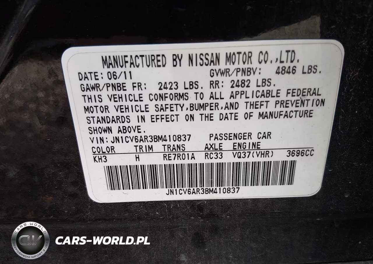 2011 Infiniti G37X VIN:JN1CV6AR3BM410837 - 9