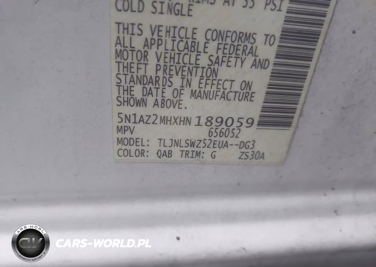2017 Nissan Murano Platinum VIN:5N1AZ2MHXHN189059 - 9