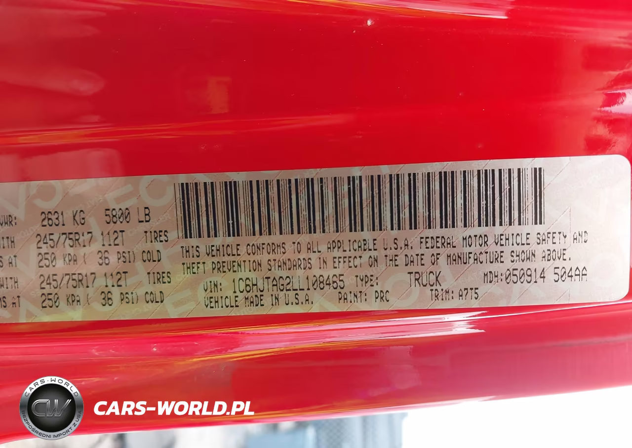 2020 Jeep Gladiator Sport S 4X4 VIN:1C6HJTAG2LL108465 - 9