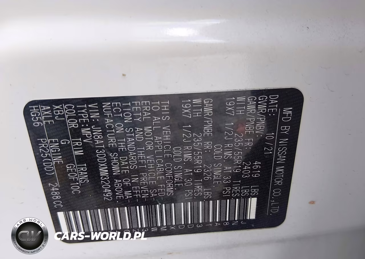2021 Nissan Rogue Platinum Intelligent Awd VIN:JN8AT3DDXMW320492 - 9