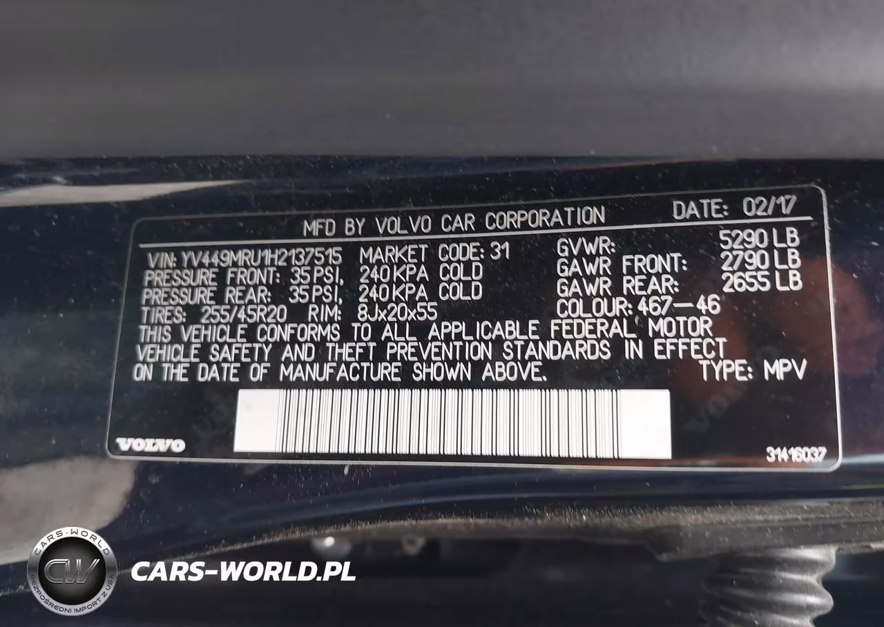 2017 Volvo Xc60 T6 Inscription VIN:YV449MRU1H2137515 - 9