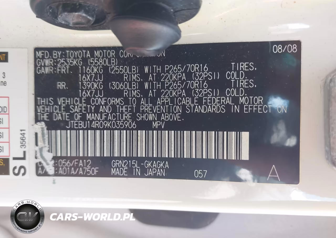 2009 Toyota 4Runner Sr5 V6 VIN:JTEBU14R09K035906 - 9