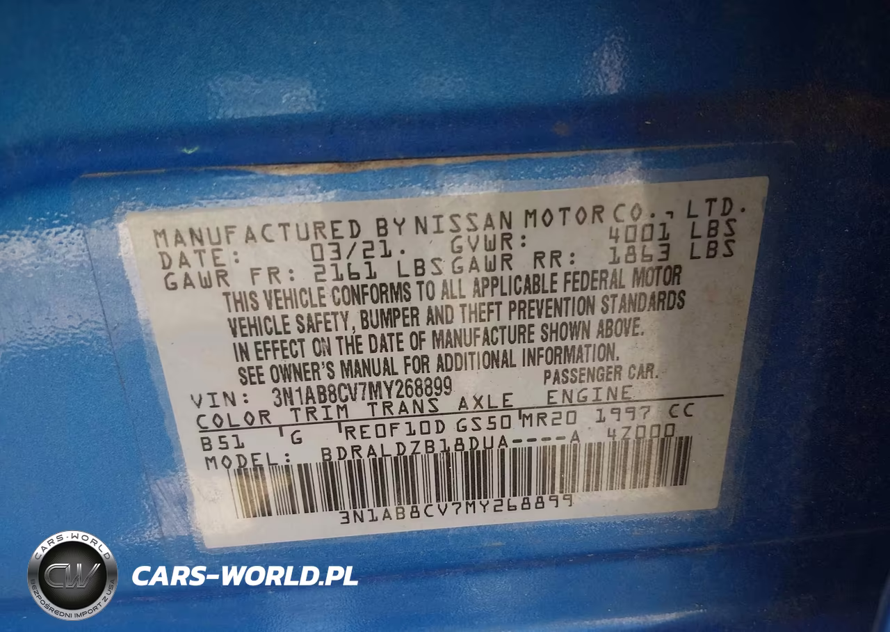 2021 Nissan Sentra Sv Xtronic Cvt VIN:3N1AB8CV7MY268899 - 9